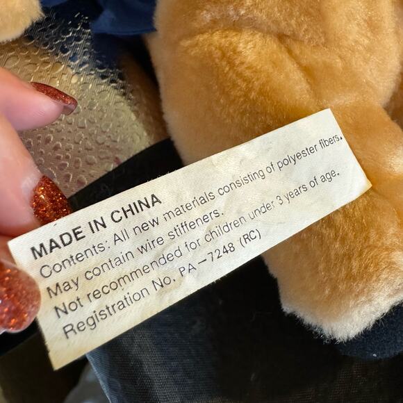 EUC Vintage Warner Bros. Looney Tunes Porky Pig 12” Plush w Original Tags 1997 - Picture 8 of 8
